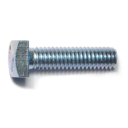 Midwest Fastener Square Head Bolt, Steel, Zinc Plated, 5/16"-18 Thread Size, 1-1/4" Lg, 4 PK 69427